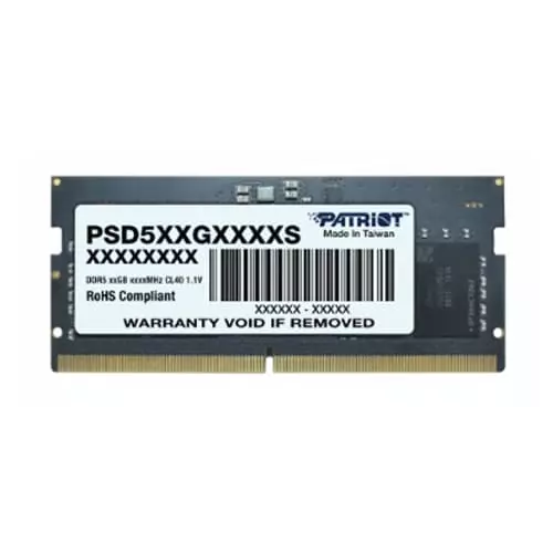 Patriot Signature Line 16GB 5600MHz DDR5 Laptop RAM – CL46 | SODIMM | Lifetime Warranty