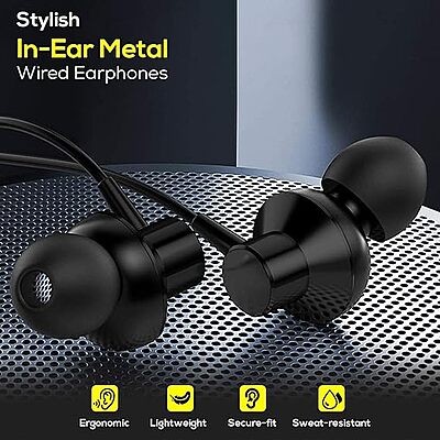 Ptron Pride Lite Wired In the Ear (Black)