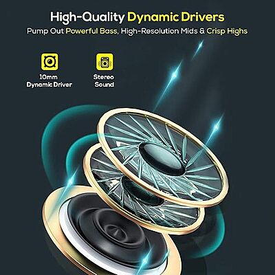 Ptron Pride Lite Wired In the Ear (Black)