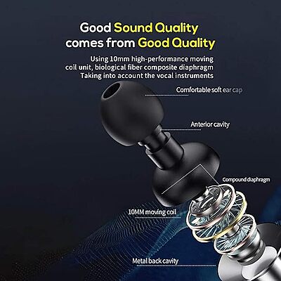 Ptron Pride Lite Wired In the Ear (Black)