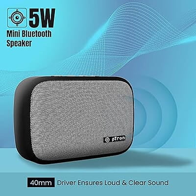 Speaker pTron Musicbot Lite 5W Mini Bluetooth Speaker (Black)