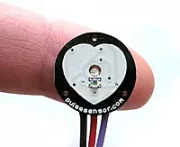 Close-up of pulse sensor heart rate module Close-up of pulse sensor heart rate module