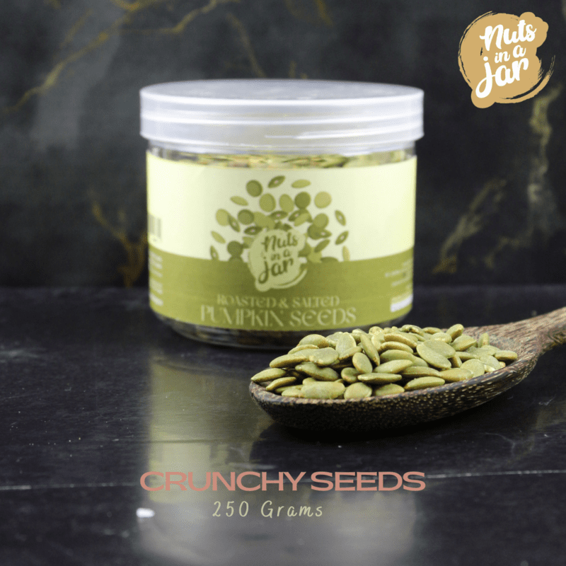 Nuts in a Jar Crunchy Salted Pumpkin Seeds 250 Grams Nuts in a Jar Crunchy Salted Pumpkin Seeds 250 Grams