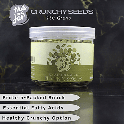 Nuts in a Jar Crunchy Salted Pumpkin Seeds 250 Grams Nuts in a Jar Crunchy Salted Pumpkin Seeds 250 Grams