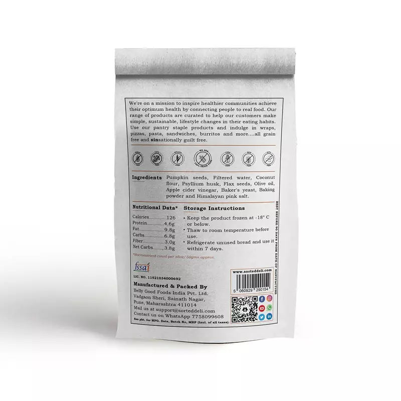 Pumpkin Seed Mini Bread Loaf (Vegan/Keto) - Sorted