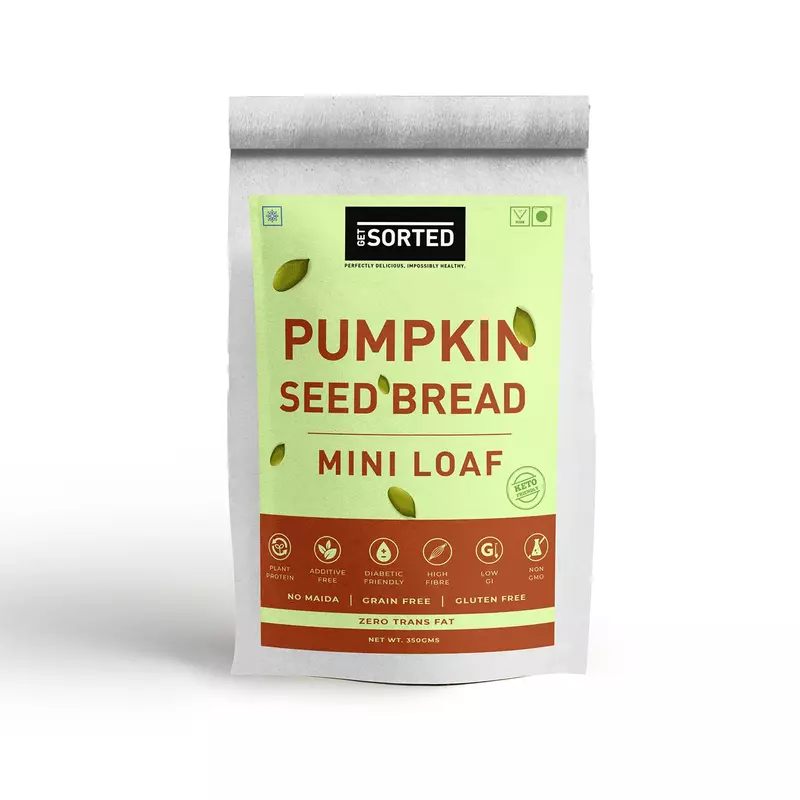 Pumpkin Seed Mini Bread Loaf (Vegan/Keto) - Sorted