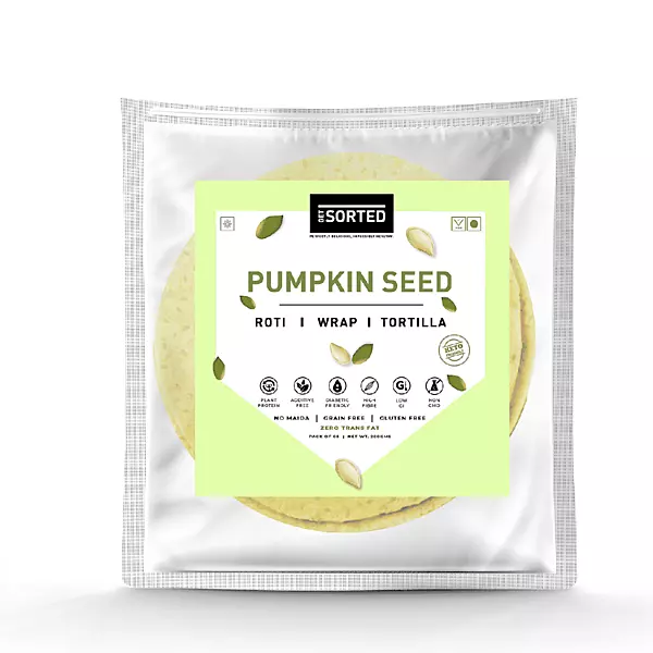 Pumpkin Seed Roti (Pack Of 5) | 3.4 Gms Net Carbs