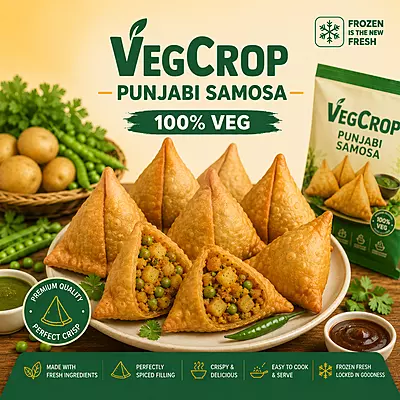 Frozen Jumbo Punjabi Samosa 100g X 10 Pieces