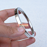 8mm Stainless Steel Flat Plain Punjabi Kada