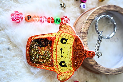 PURIN KAWAII CUP SHAKER KEYCHAIN PURIN KAWAII CUP SHAKER KEYCHAIN