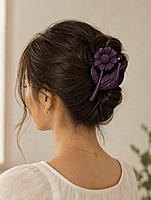 Daisy Flower Hair Claw Clip Set