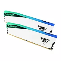 Patriot Viper Elite 5 RGB White 32GB (16GBx2) DDR5 6000MHz CL30 Desktop RAM – UDIMM