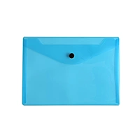 Pack of 12 Janrax A5 Blue Document Wallets