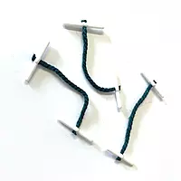 Pack of 500 Janrax Plastic End 51mm Treasury Tags