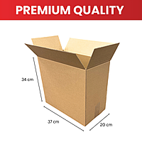 Cardboard Packing Box 37x20x34cm â€” 3mm Corrugated Flute