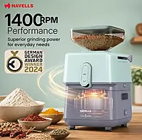 Havells NutriGrind Stone-Based Atta Mill | 400W Domestic Flour Mill For Home