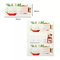 Pack of 12 Jam Jar Labels 34x75mm