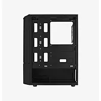 AeroCool Quantum Mesh RGB ATX Mid Tower Case – Tempered Glass | 1 RGB Fan | Black