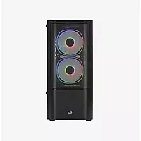 AeroCool Quantum Mesh RGB ATX Mid Tower Case – Tempered Glass | 1 RGB Fan | Black