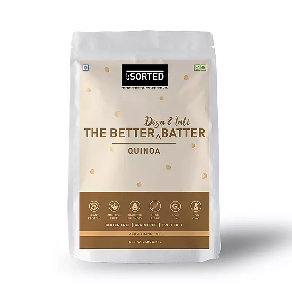 Organic Quinoa Dosa & Idli Batter 1 Kg - Sorted