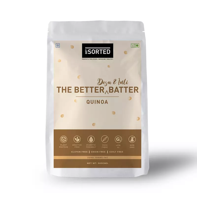 Organic Quinoa Dosa & Idli Batter 500 Gms - Sorted