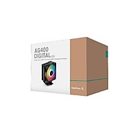 Deepcool AG400 Digital BK ARGB CPU Air Cooler – 120mm PWM Fan | Temp Display | 4 Heat Pipes