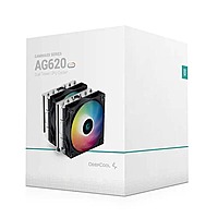 Deepcool Gammaxx AG620 ARGB CPU Air Cooler – Dual 120mm Fans  6 Heat Pipes  67.9 CFM