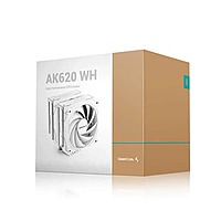 DeepCool AK620 CPU Air Cooler (White) – Dual Tower | 120mm PWM Fans