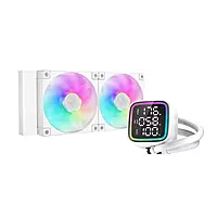 Deepcool LD240 WH ARGB (White) – 240mm AIO Liquid CPU Cooler with LED Display