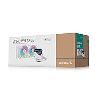 Deepcool LT240 WH ARGB (White) – 240mm AIO Liquid CPU Cooler | Infinity Mirror