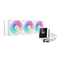 Deepcool Mystique 360 ARGB CPU Liquid Cooler – 360mm AIO | LCD Display | White