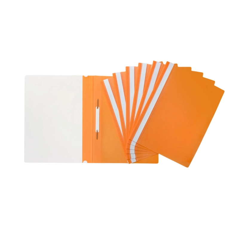 Pack of 12 Orange A4 Project Folders by Janrax