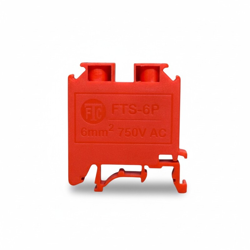 6 mm² Red Polyamide Terminal Block (32 Amp)|FTS-6P