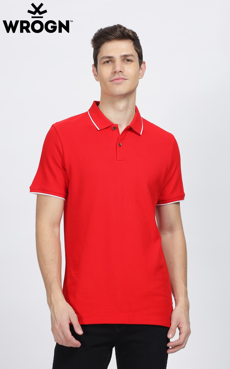 Wrongn Tipping Polo T- Shirt