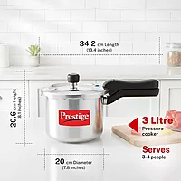 PRESTIGE ALU SVACHH 3L PRESSURE COOKER 10725