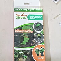 Gardening Gloves with Right Hand Fingertips Claws for Pruning, Digging & Planting, One Pair, Multicolour