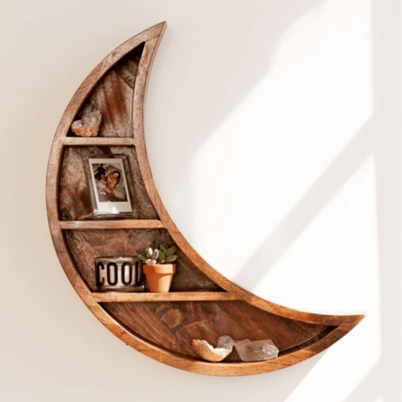 Woodenlia Moon Wall Shelf Woodenlia Moon Wall Shelf