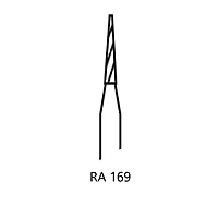 Pivo Taper Fissure Flat End Plain Cut Carbide Bur RA-169 – Pack of 5