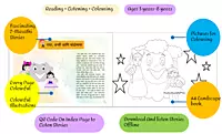 राधा आणि बन्सी - Marathi Stories For Children With Audio & Pictures For Colouring
