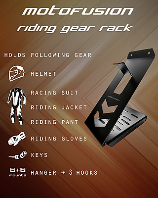 Motofusion Riding Gear Rack
