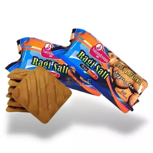Nanjundeshwara Ragi Day Salt Biscuit- 75g-Pack of 04