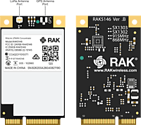 RAK5146 Gateway Concentrator Module for LoRaWAN, SX1303 LoRa Core (SPI or USB, GPS, LBT)