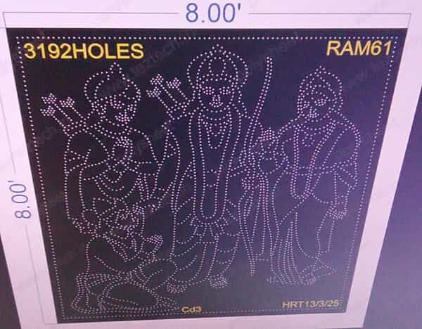RAM61 RAMSITA 2 PART 8X8 FEET 3192 HOLES