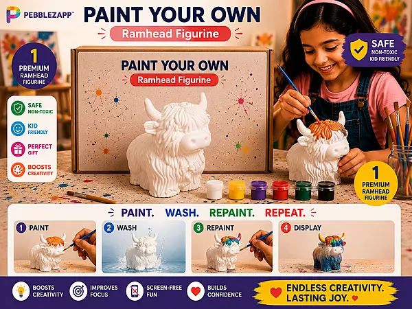 Reusable Ramhead Bull DIY Painting Kit