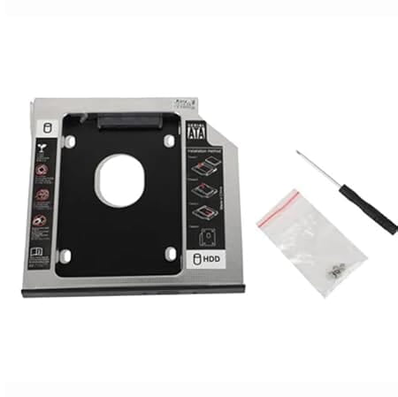 Ranz Caddy 12.7 MM Aluminium Hard Drive Enclosure (Blue, 12.5 Inch)