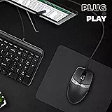 Zebronics ZEB-Rush Wired Mouse – 1600 DPI, USB, Black