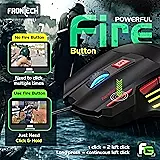 Frontech MS-0083 Wired Optical Mouse – 1000 DPI | Ergonomic Design | Smooth Tracking | USB Plug & Play | PC & Laptop Mouse