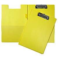 Pack of 10 Janrax A4 Assorted Coloured Foldover Clipboards