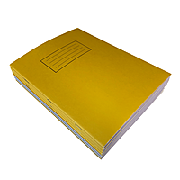 Janrax 9x7"" Yellow 80 Pages Feint and Ruled Exercise Book
