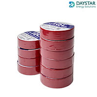 Jindal Quality Tape PVC Electrical Insulation Tape-Colored Pack of 10 Pieces (Red , 10)